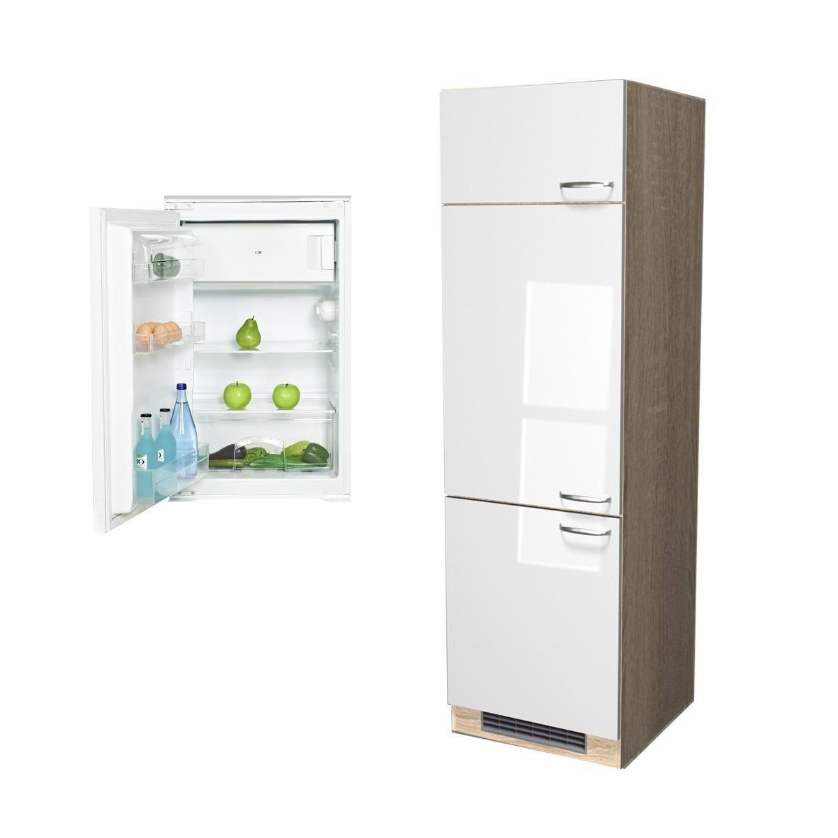 Omara Za Vgradno Naprevo Venezia Valero - barve nerjavečega jekla/bela, Moderno, kovina/leseni material (60/200/57cm) - FlexWell