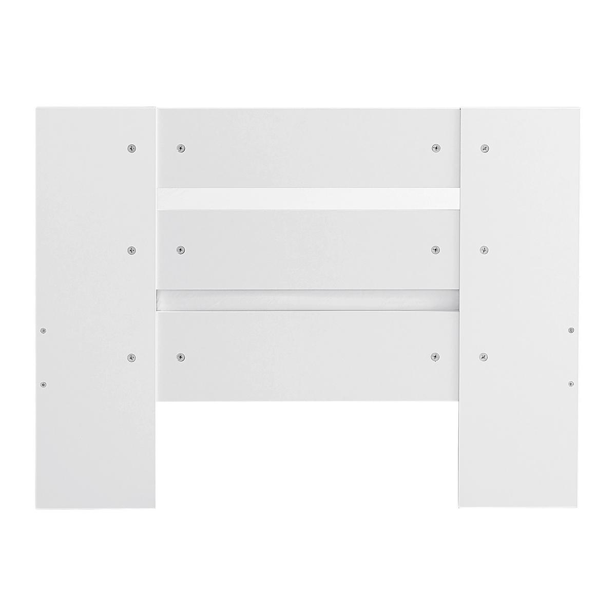 Bett Madrid Weiss ca. 90x200cm - Weiss, Modern, Holzwerkstoff (90/200cm) - Mömax