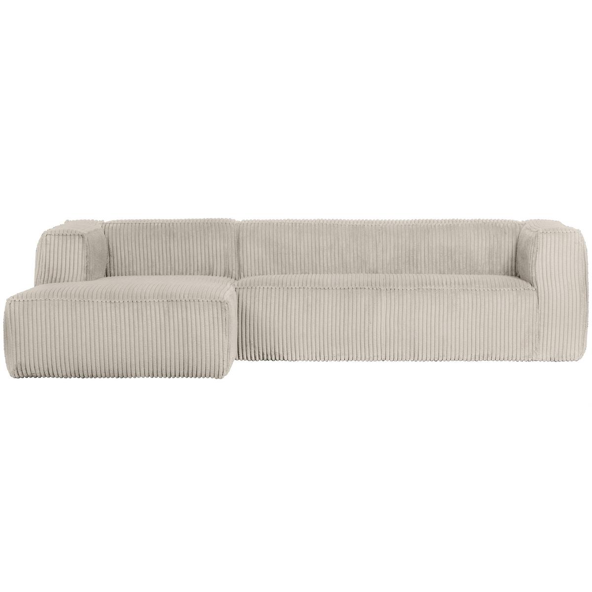 Ecksofa Bean Naturfarben S: 175x305cm - Schwarz/Naturfarben, Design, Kunststoff/Textil (175/305cm) - Livetastic