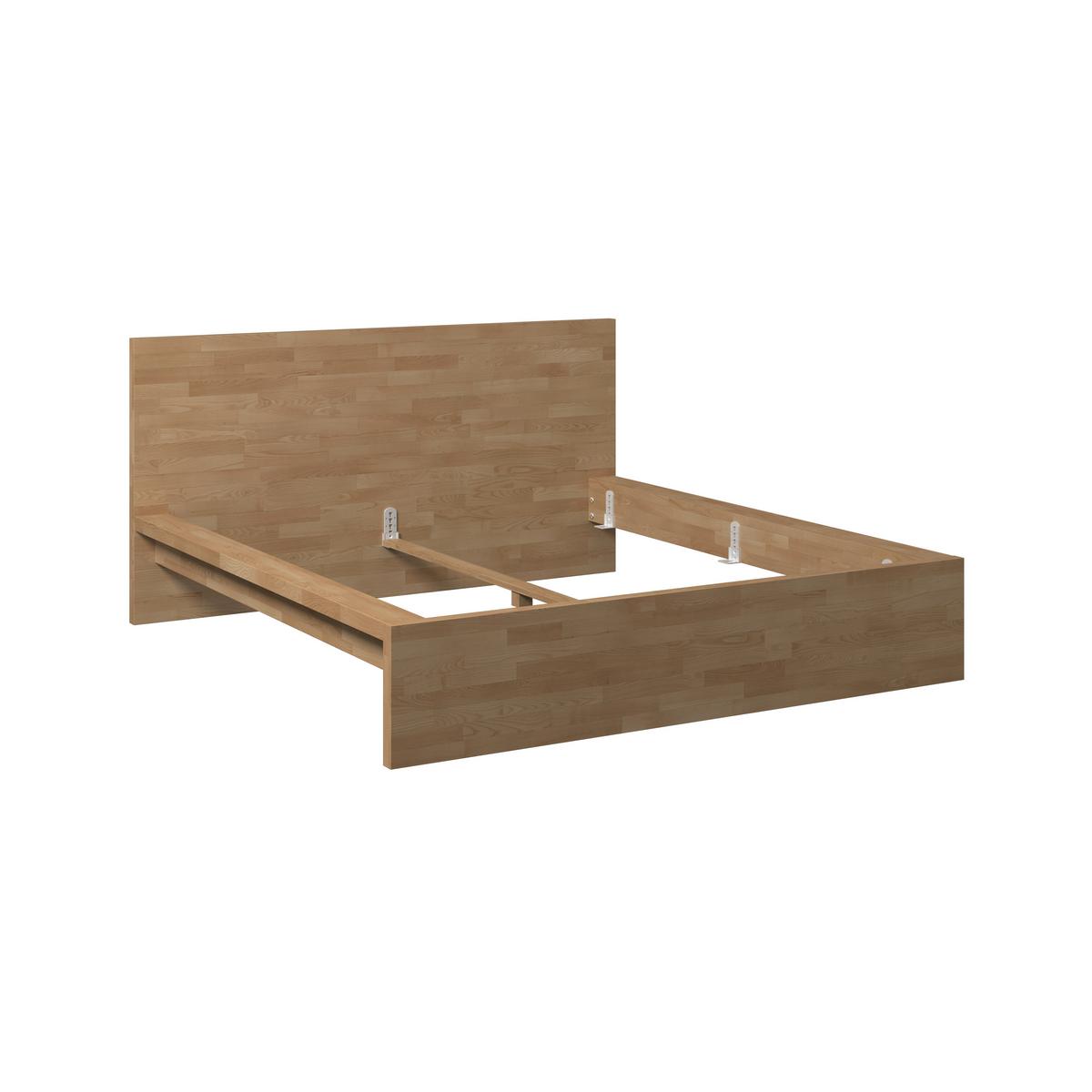 Bett Wilma ca. 180x200 cm Wildeiche Echtholz - Wildeiche, MODERN, Holz (180/200cm) - Bessagi Home