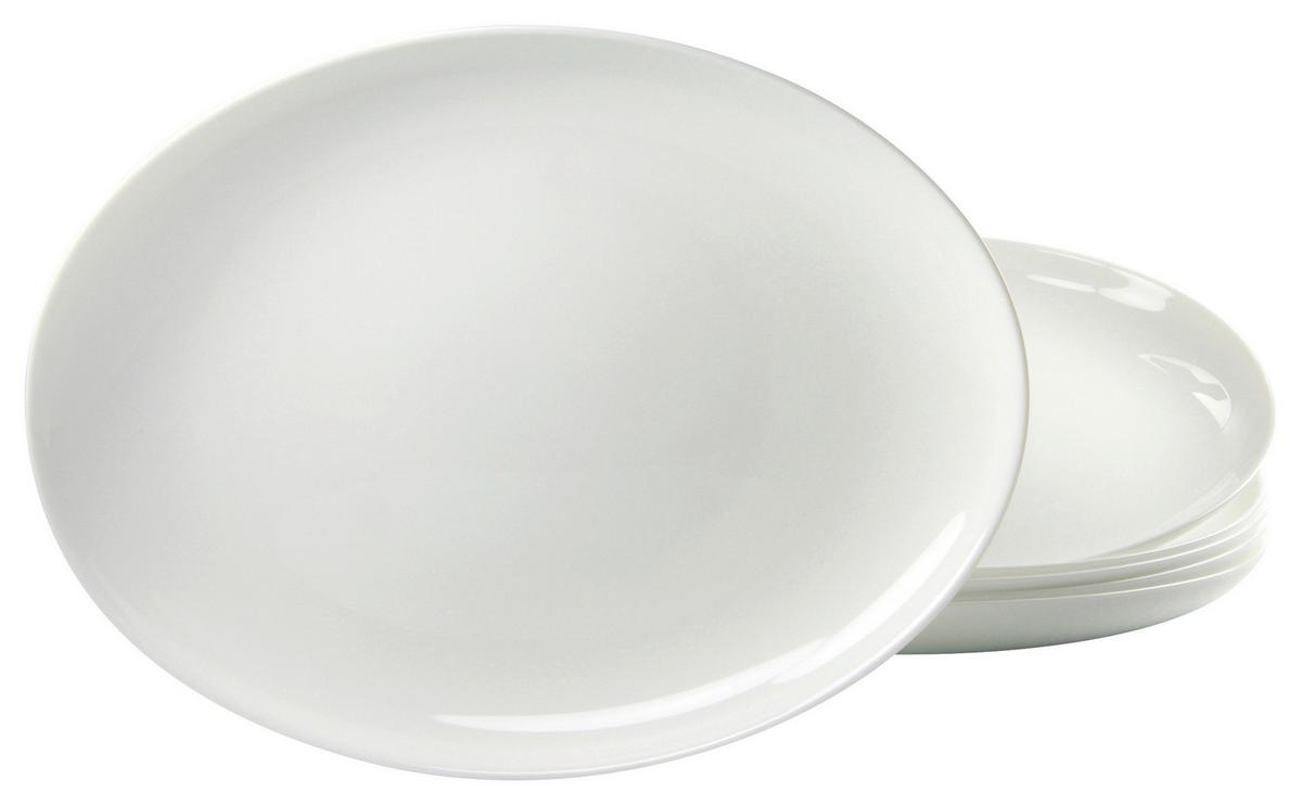 Set Krožnikov Za Žar Italien Party, 6-Delni - bela, Basics, steklo (33cm) - Creatable