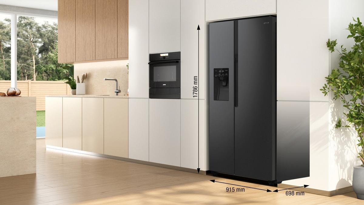 Kühl-Gefrier-Kombination NRR9185EABXL - Schwarz, MODERN (91,5/178,6/67cm) - Gorenje