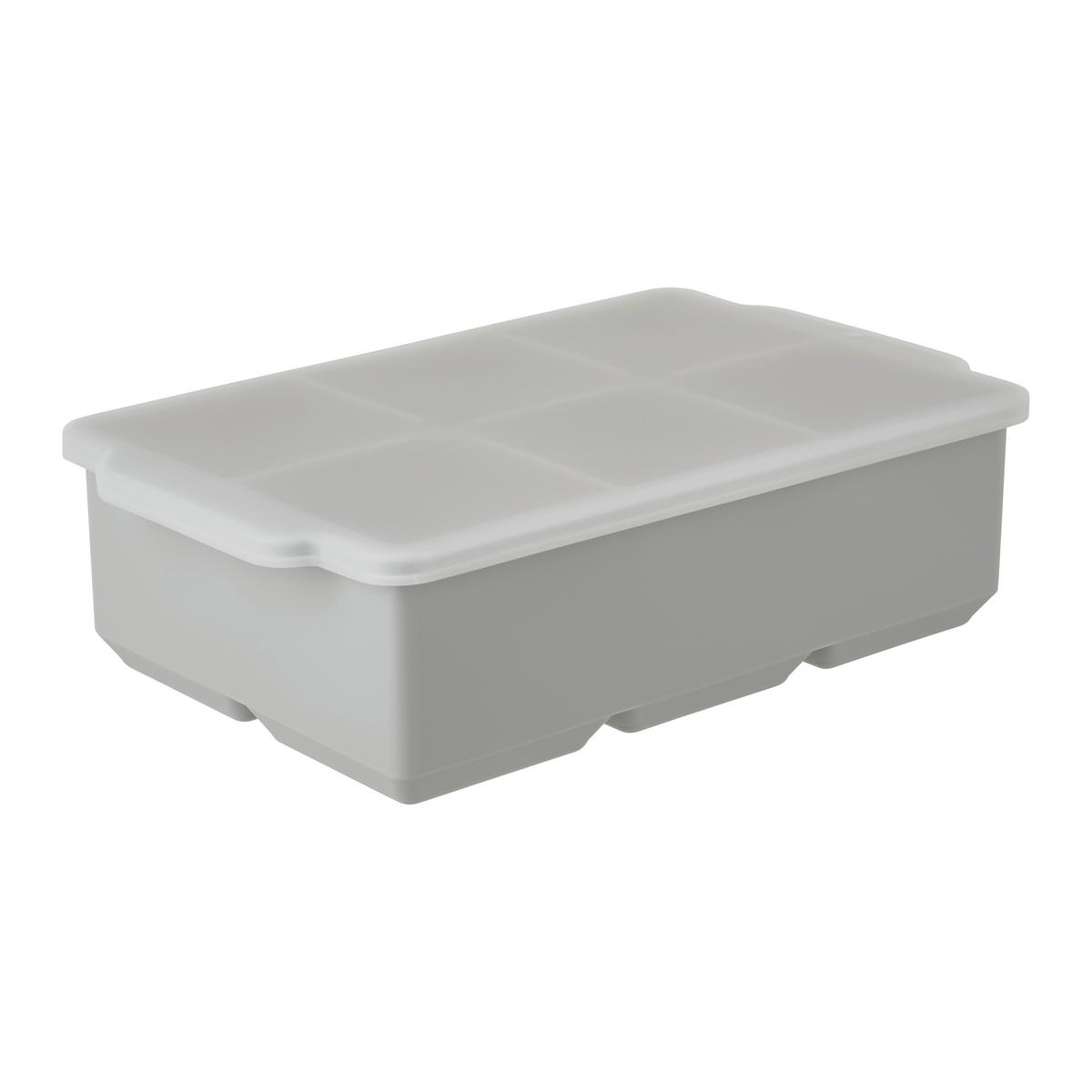 TAVĂ PENTRU CUBURI DE GHEAțĂ CUBE XL - gri, Modern, plastic (16/5/11cm) - Modern Living