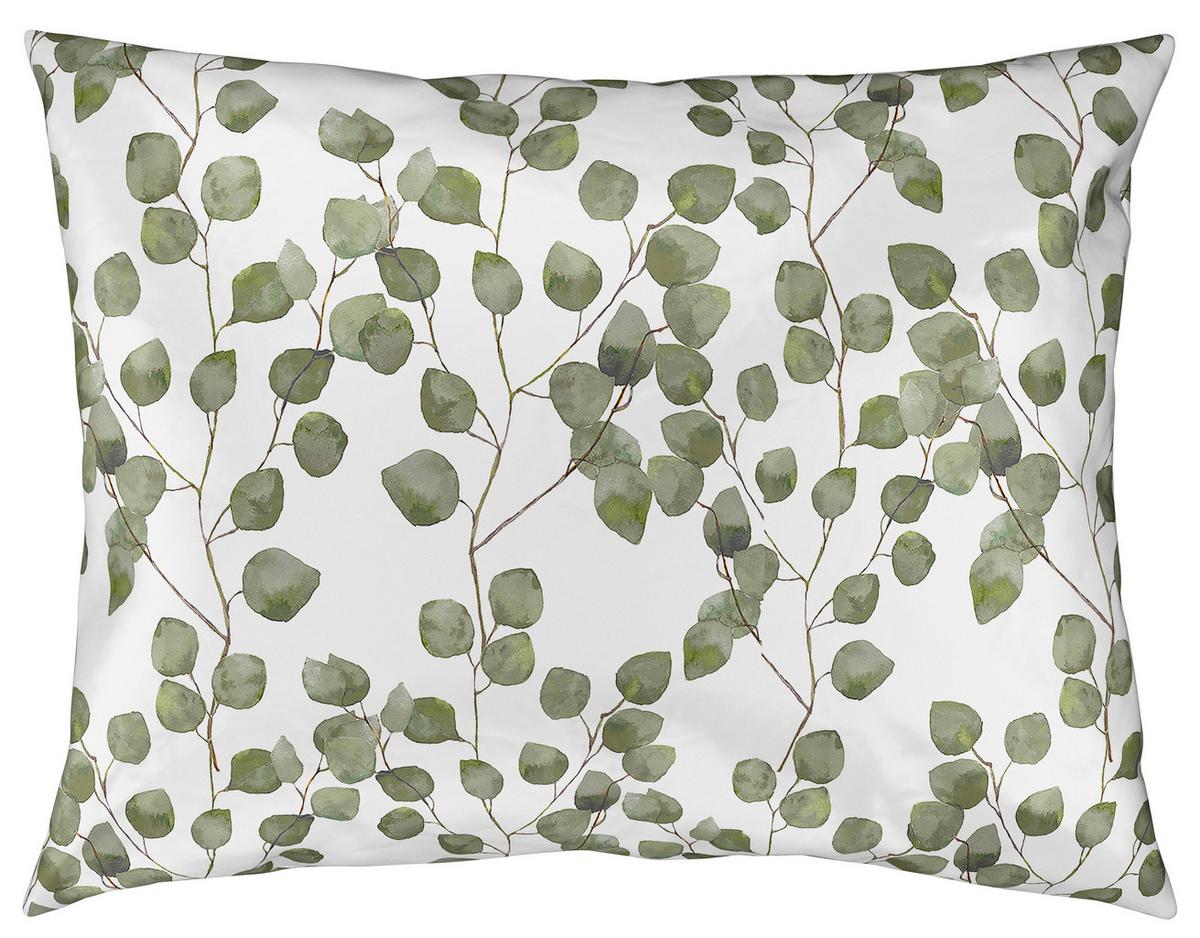 Bettwäsche Bio-Sophia Design Grün/Weiß ca. 140x200cm - Weiß/Grün, Natur, Textil (140/200cm) - ecoTree