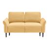 2-Sitzer-Sofa Custom Dunkelgrün - Dunkelgrün/Senfgelb, MODERN, Holz/Textil (150/85/92cm) - Mömax
