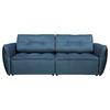 Canapea extensibila BOMBEI - petrol/gri, Modern, lemn/textil (243/94/125cm) - Premium Living