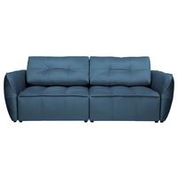 Canapea extensibila BOMBEI - petrol/gri, Modern, lemn/textil (243/94/125cm) - Premium Living