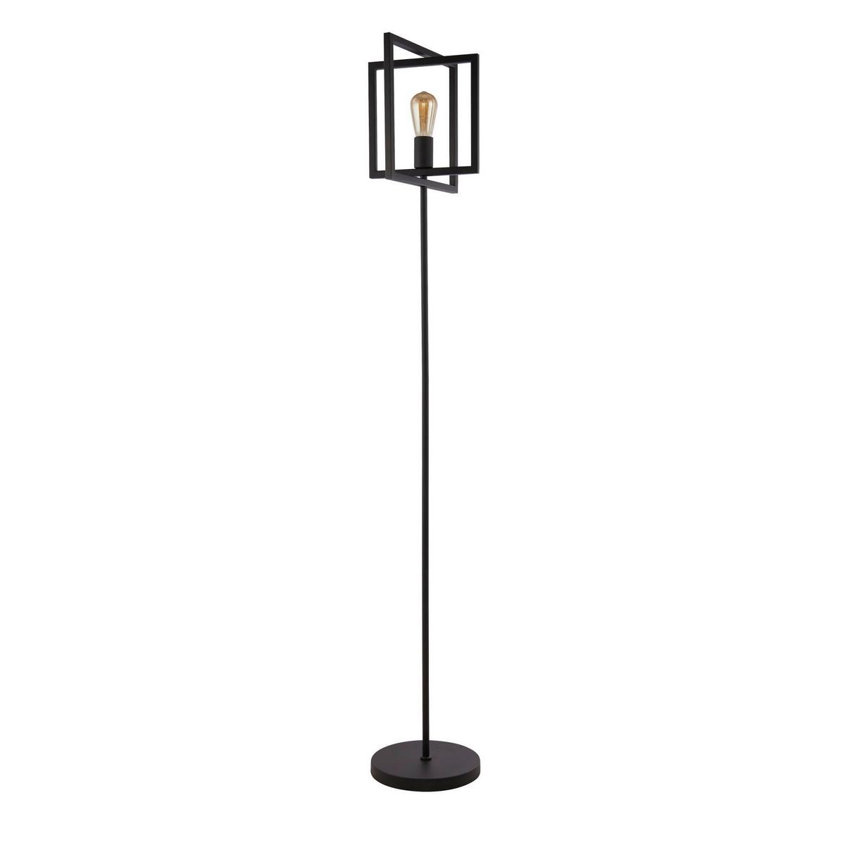 Állólámpa Plaza Eu23202-1bk - fekete, Design, fém (25/29,5/160cm)