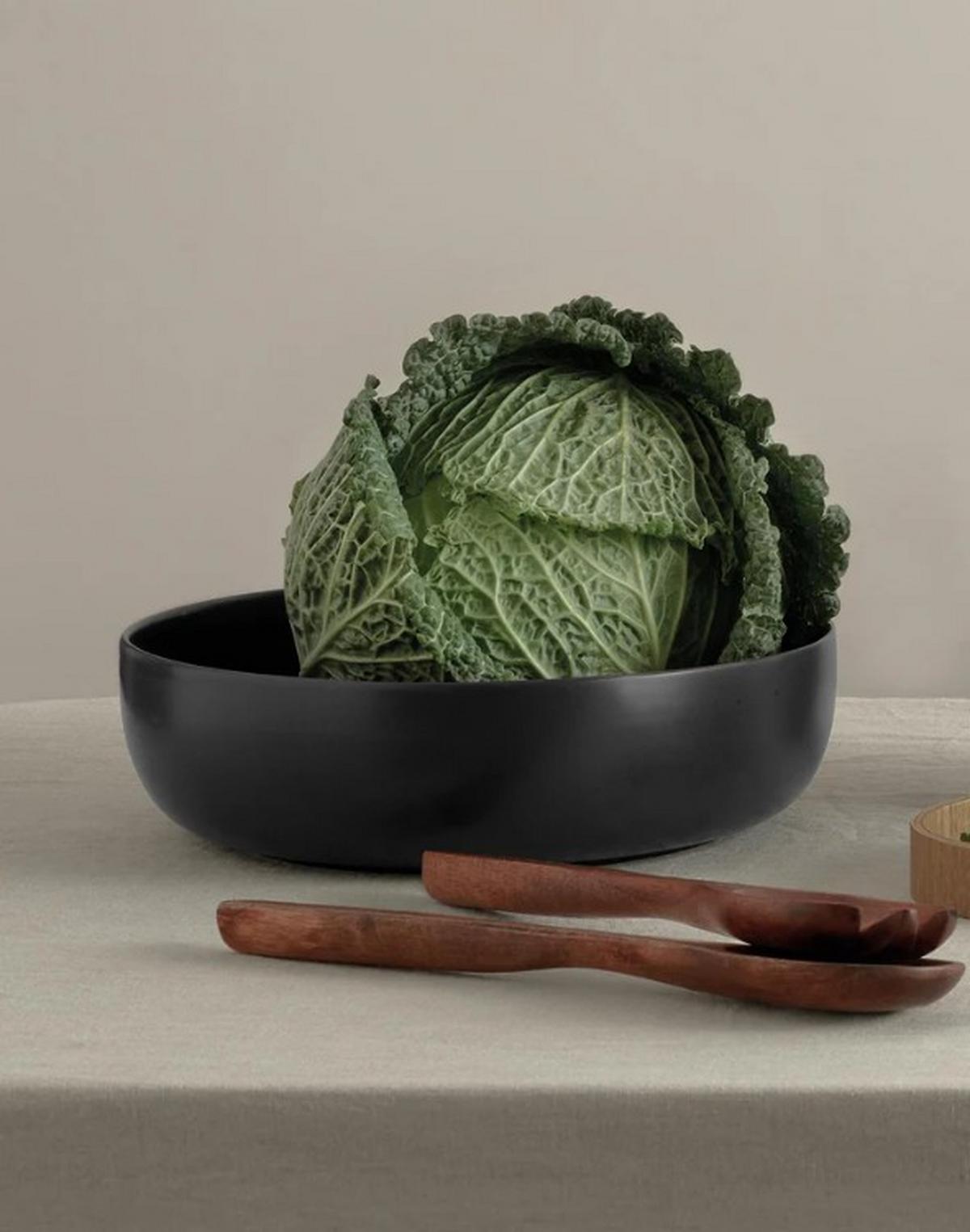 MISKA DO SAŁATY 19272190 - czarny, Design, ceramika (27,5/7,5cm) - ASA