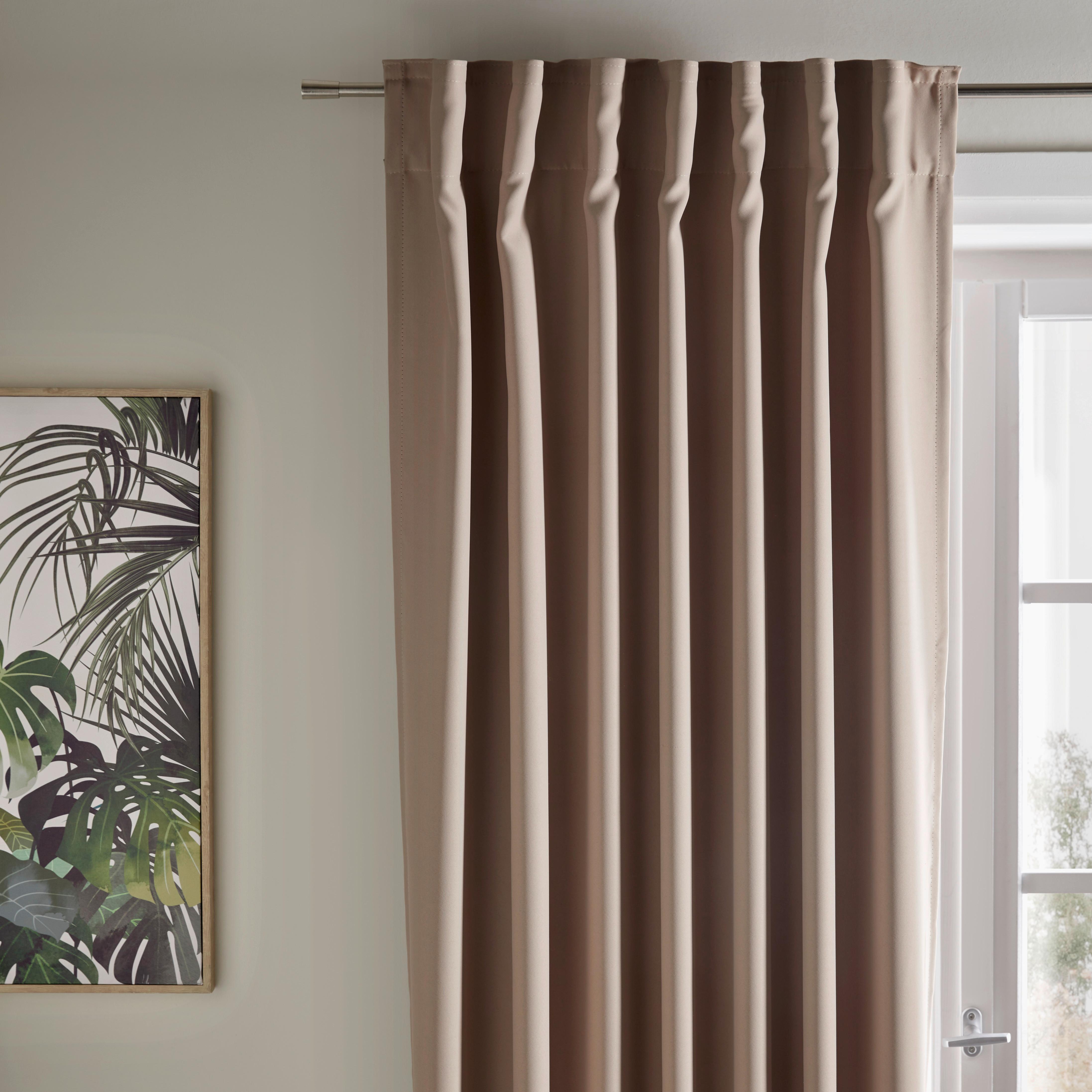 Sötétítőfüggöny Riccardo - bézs, Modern, textil (140/245cm) - Premium Living
