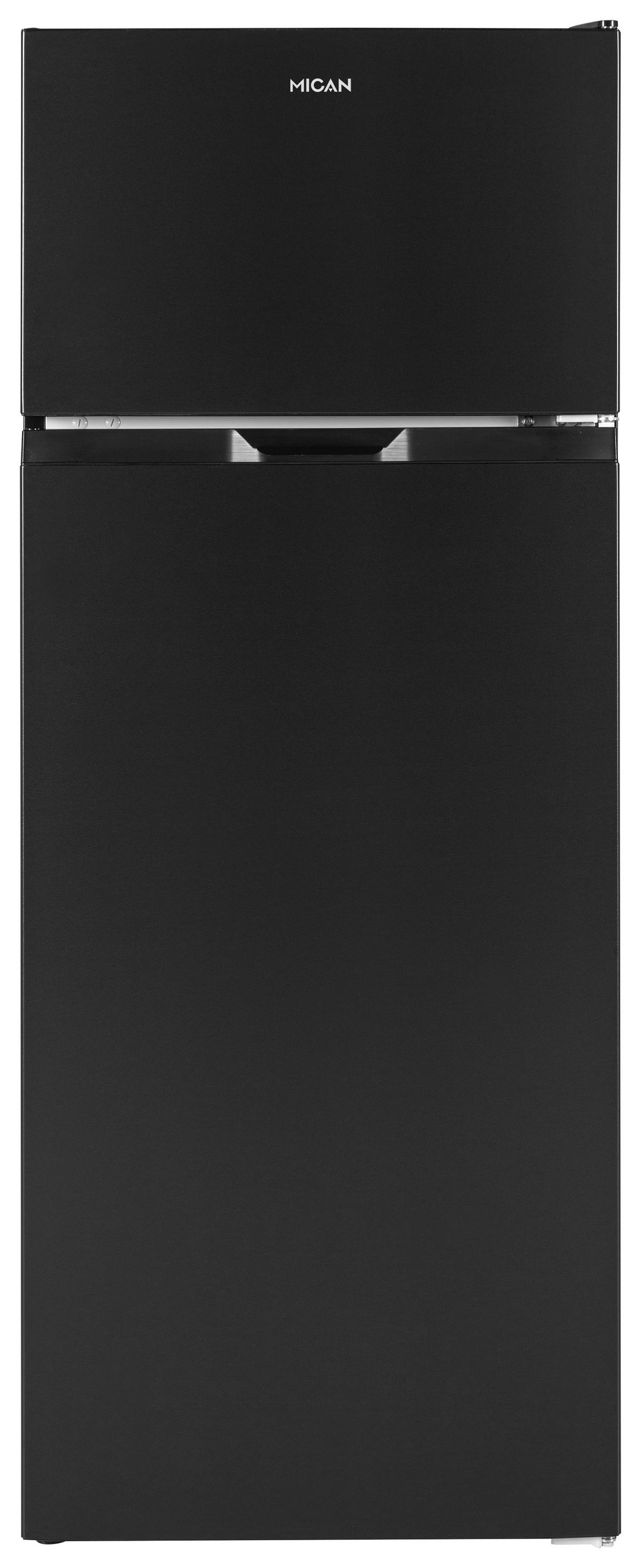 Kühl-Gefrier-Kombination SKHTMF55SDID Schwarz - Schwarz, Basics, Glas/Kunststoff (54,5/143/55,5cm) - Mican