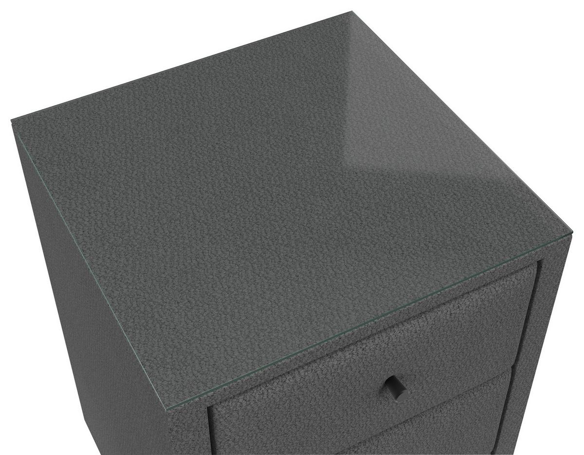 Noćni Ormarić Carmen - siva, Konvencionalno, plastika (52/68/48,5cm) - Modern Living