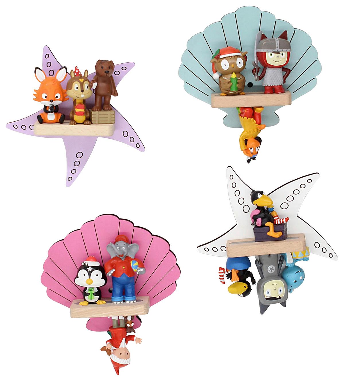 KINDERREGAL BOARTI - Multicolor, Modern, Holzwerkstoff (17/17/5cm) - MID.YOU