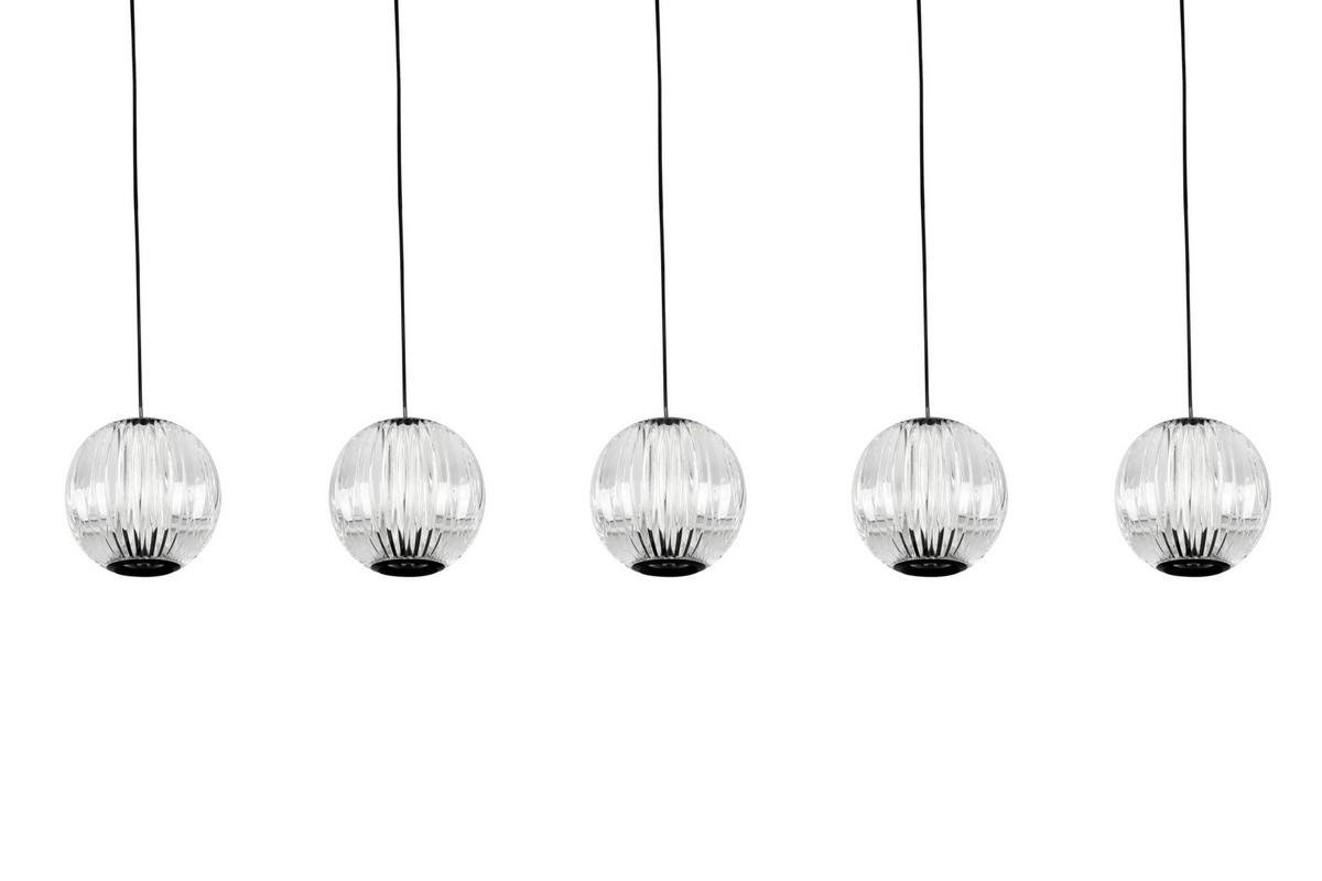 LAMPA WISZĄCA LED NEW YORK *DK* - przejrzysty, Design, tworzywo sztuczne/metal (84/11/150cm) - Dieter Knoll