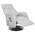 Massagesessel in Hellgrau - Chromfarben/Hellgrau, Textil/Metall (67/77-157/11-82cm) - MÖMAX modern living