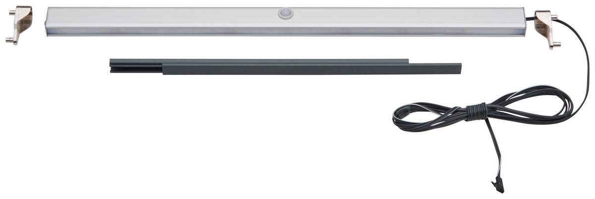 Kleiderstange "UNIT" in Alufarben mit Beleuchtung - Alufarben, MODERN, Metall (41,6cm) - Based