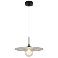 HÄNGELEUCHTE 15169S - Klar/Silberfarben, Konventionell, Glas/Kunststoff (33/119cm) - Globo