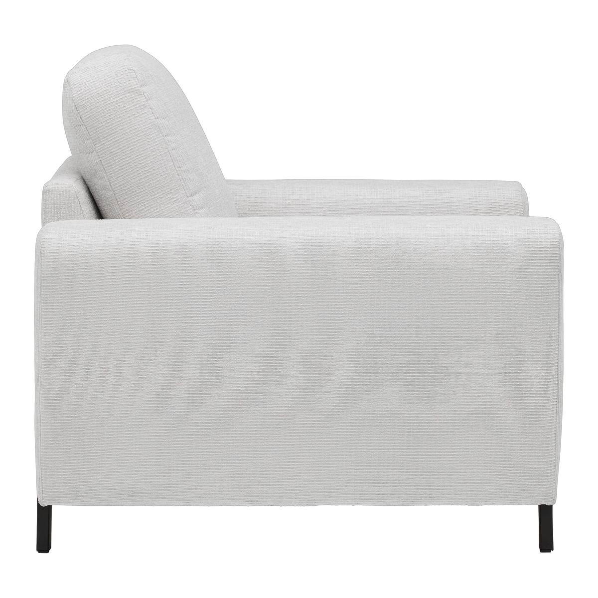 FOTEL PIEGA - kolor srebrny/czarny, Modern, metal/tkanina (99/66-87/96cm) - Mömax
