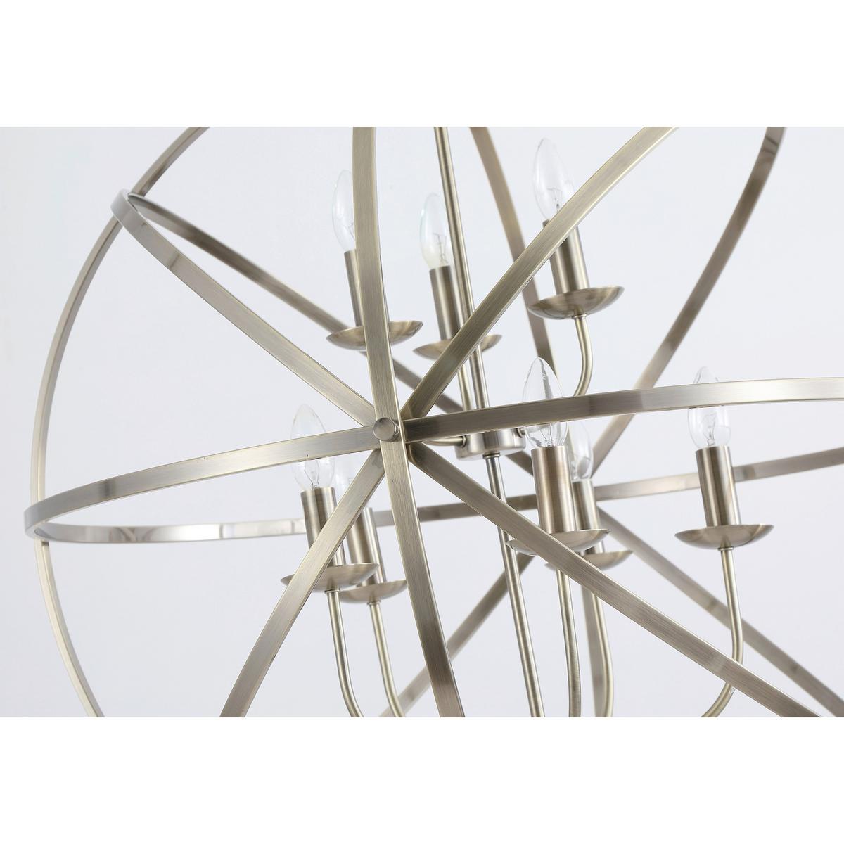 Függőlámpa 2478-8ab Orbit - sárgarézszínű, Design, fém (86/210cm) - Searchlight