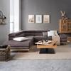 Wohnlandschaft Carmen in Platin mit Bettfunktion - Platinfarben/Chromfarben, KONVENTIONELL, Holz/Textil (292/93/226cm) - Premium Living