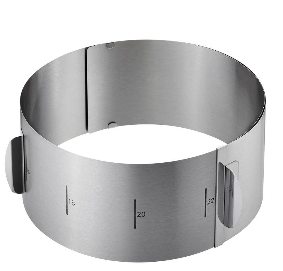 OBRĘCZ DO TORTU 14304 - kolor stalowy, Basics, metal - Gefu