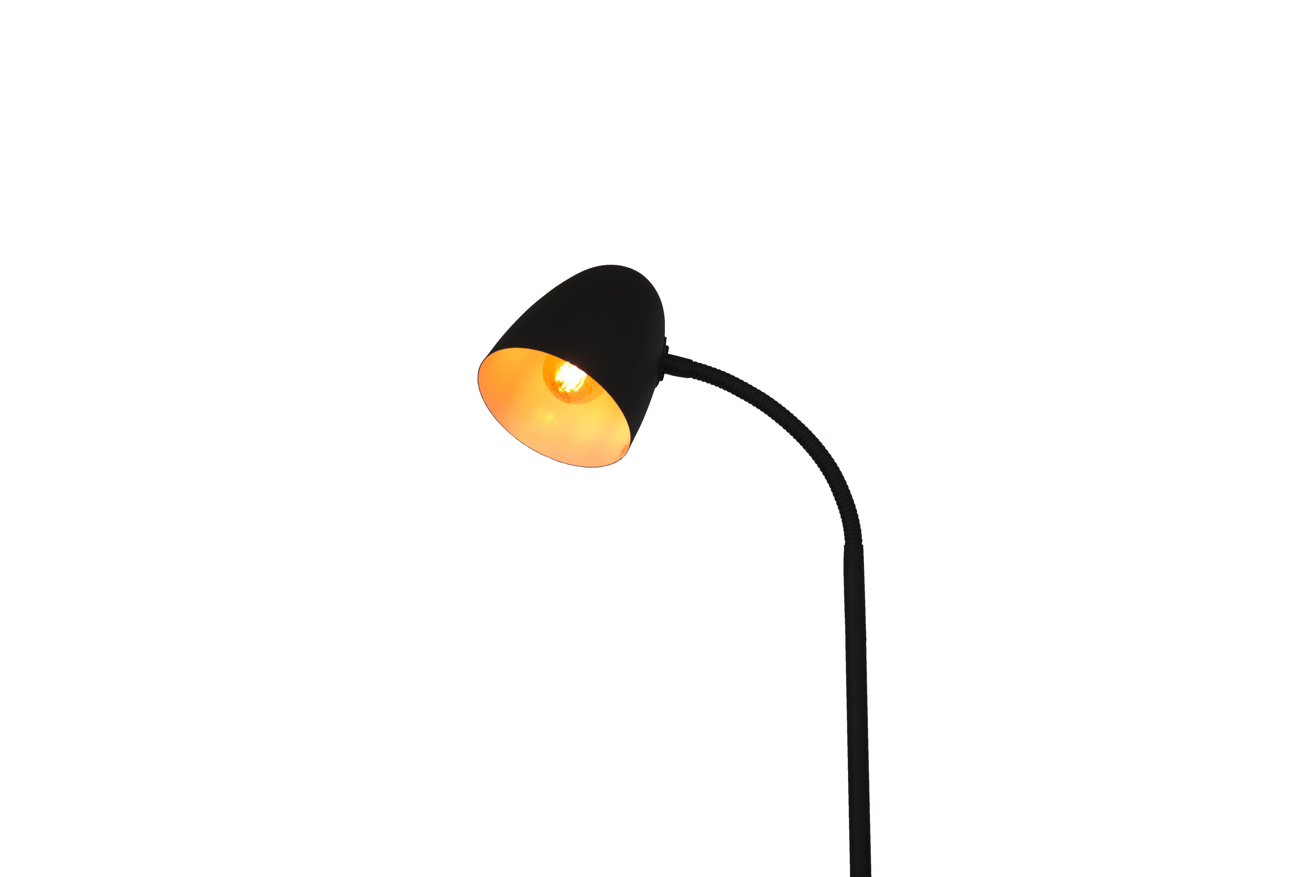 Stoječa Svetilka Jason - črna, Design, kovina (20/37/140cm) - Globo