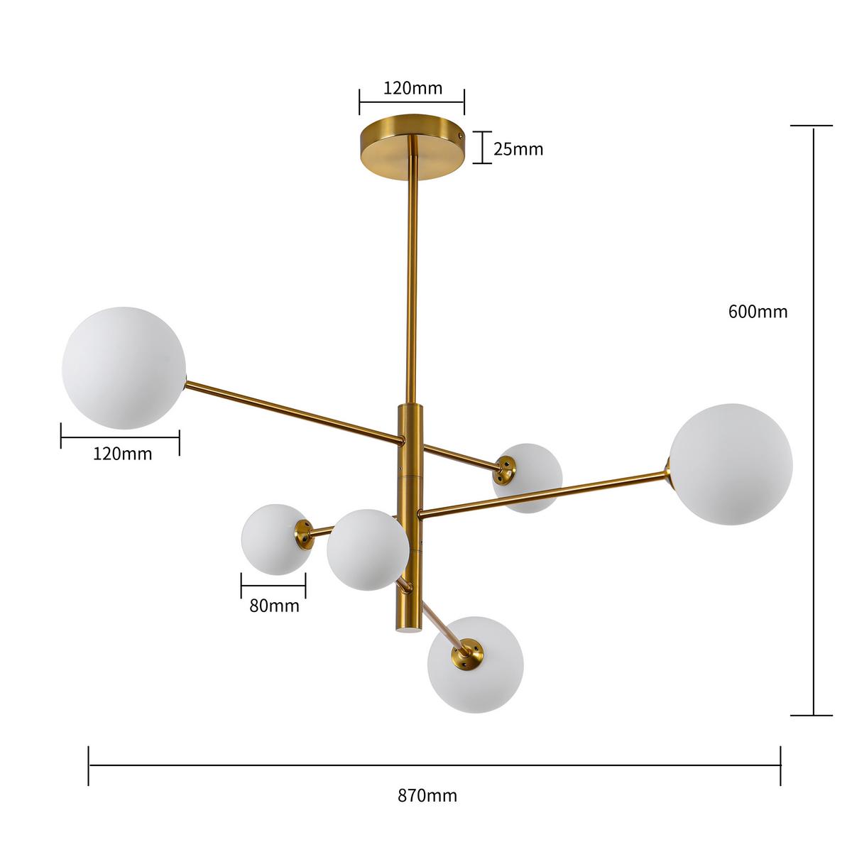 Hängeleuchte Dorado Goldfarben max. 40 Watt - Goldfarben, KONVENTIONELL, Metall (87/87/60cm)