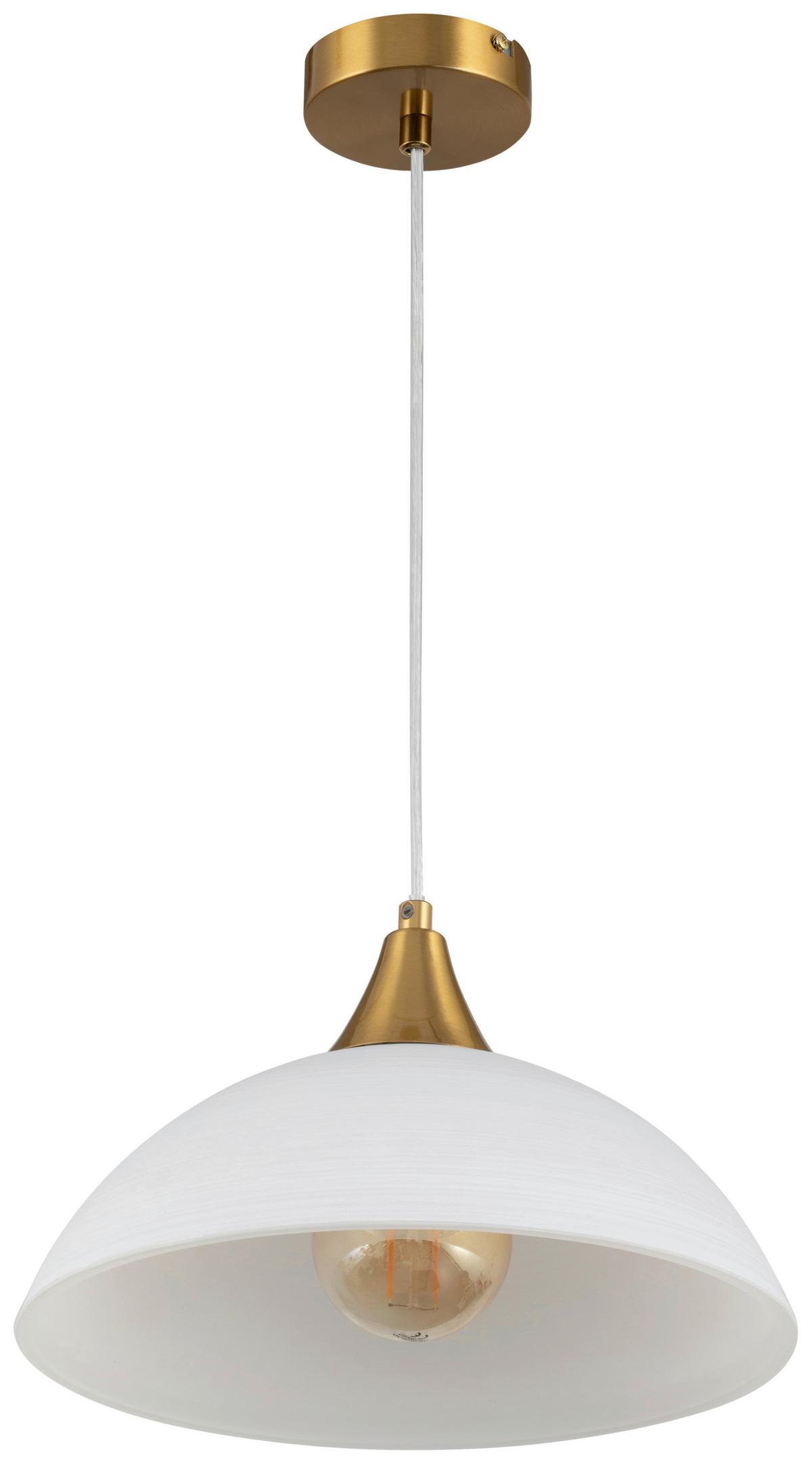 LAMPA WISZĄCA STINE - biały, Trend, metal/szkło (30/150cm) - Novel