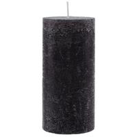 Stumpenkerze LIA Schwarz - Schwarz, MODERN (6,8/15cm) - Premium Living