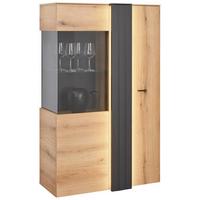 Vitrina Verdana - Moderno, staklo/drvni materijal (93,6/152/44,8cm) - Modern Living