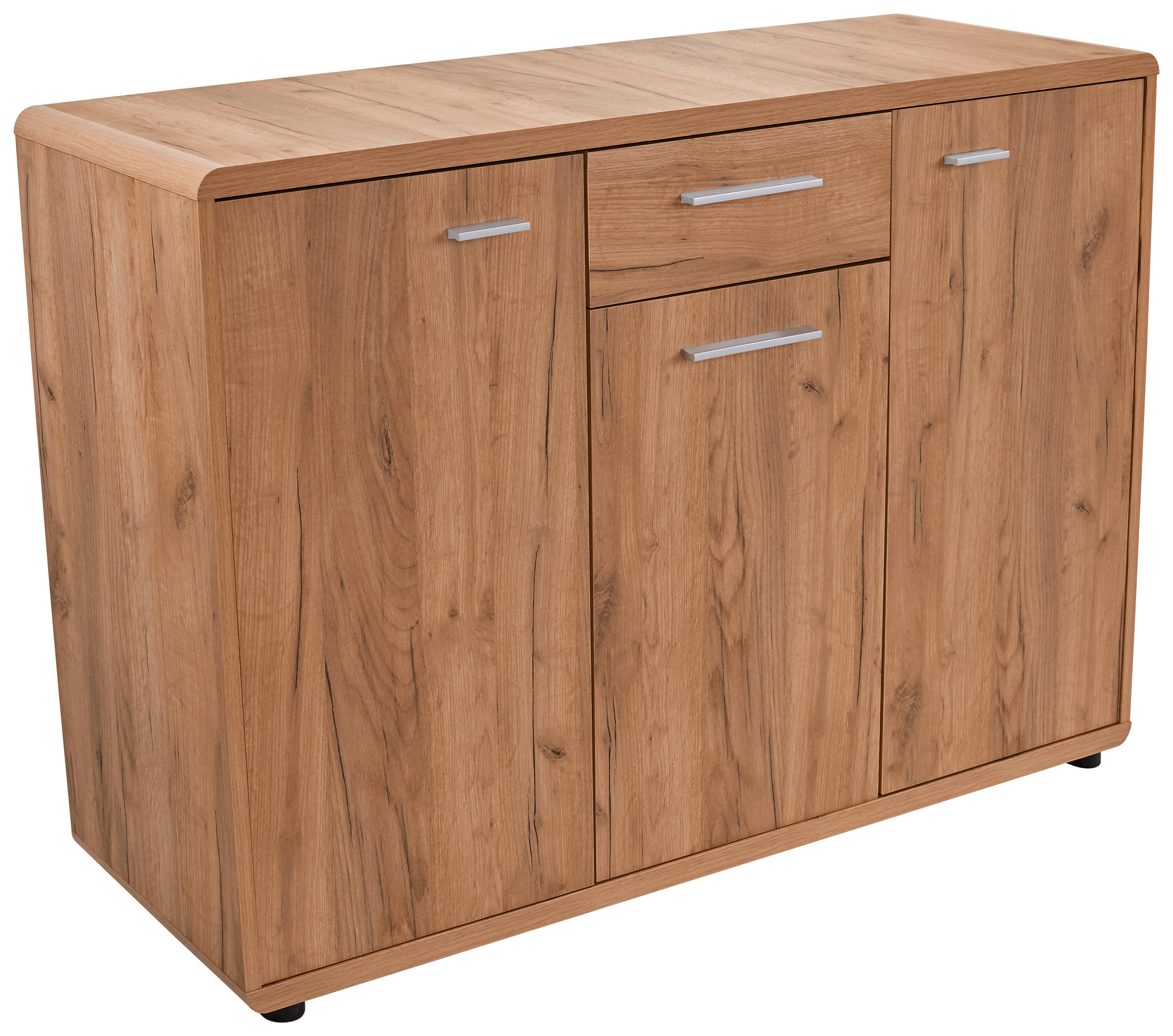 Comodă FONTANA - culoare lemn stejar, Modern, material pe bază de lemn (132/87/40cm) - Modern Living
