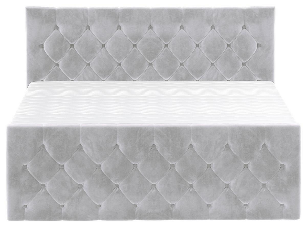 PAT BOXSPRING ELIO - argintiu/bej, Romantik / Landhaus, textil (140/200cm) - James Wood