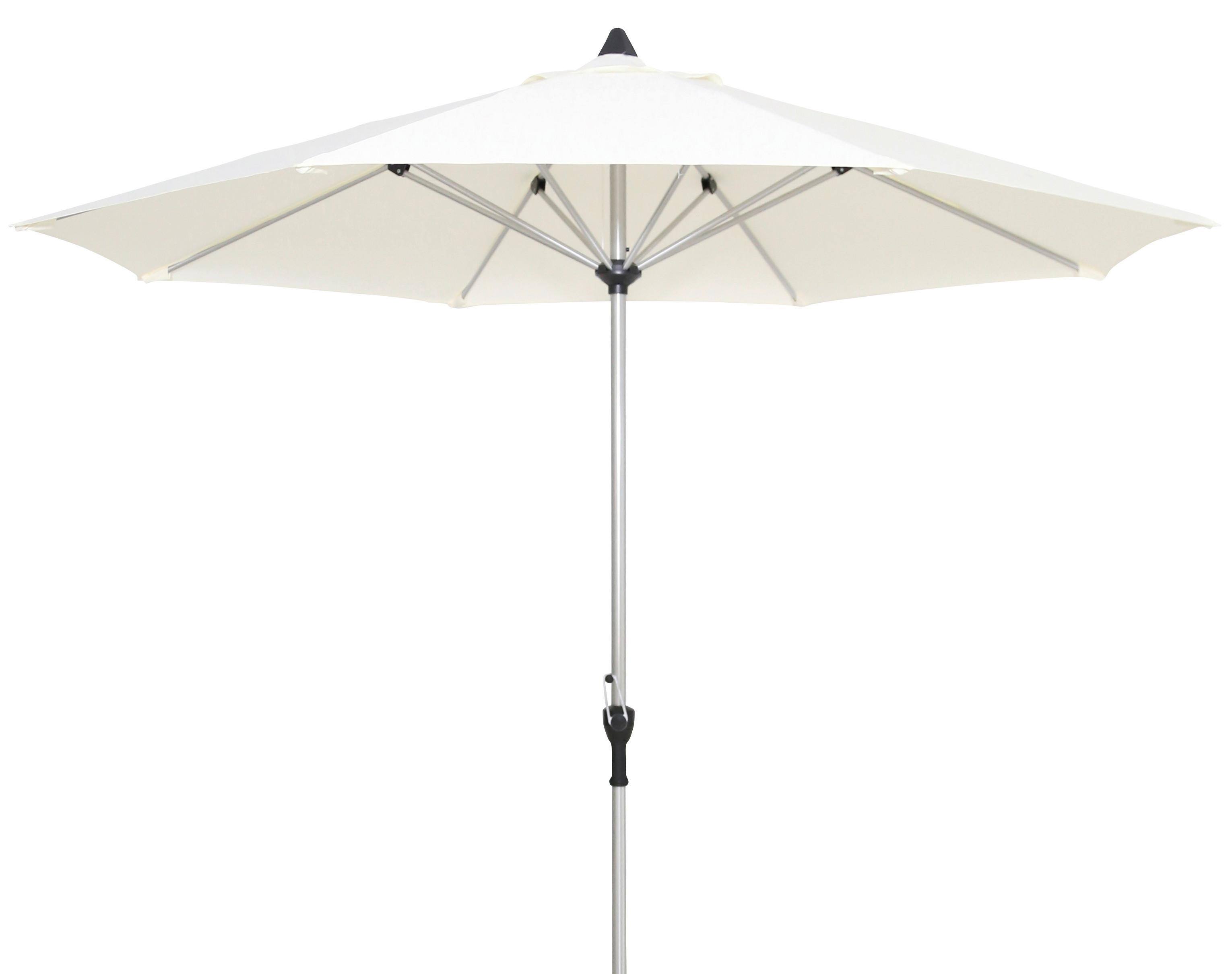 Senčnik Acapole, Naravne Barve, 300 Cm - platinaste barve/naravne barve, Basics, kovina/tekstil (300cm) - Gardenson