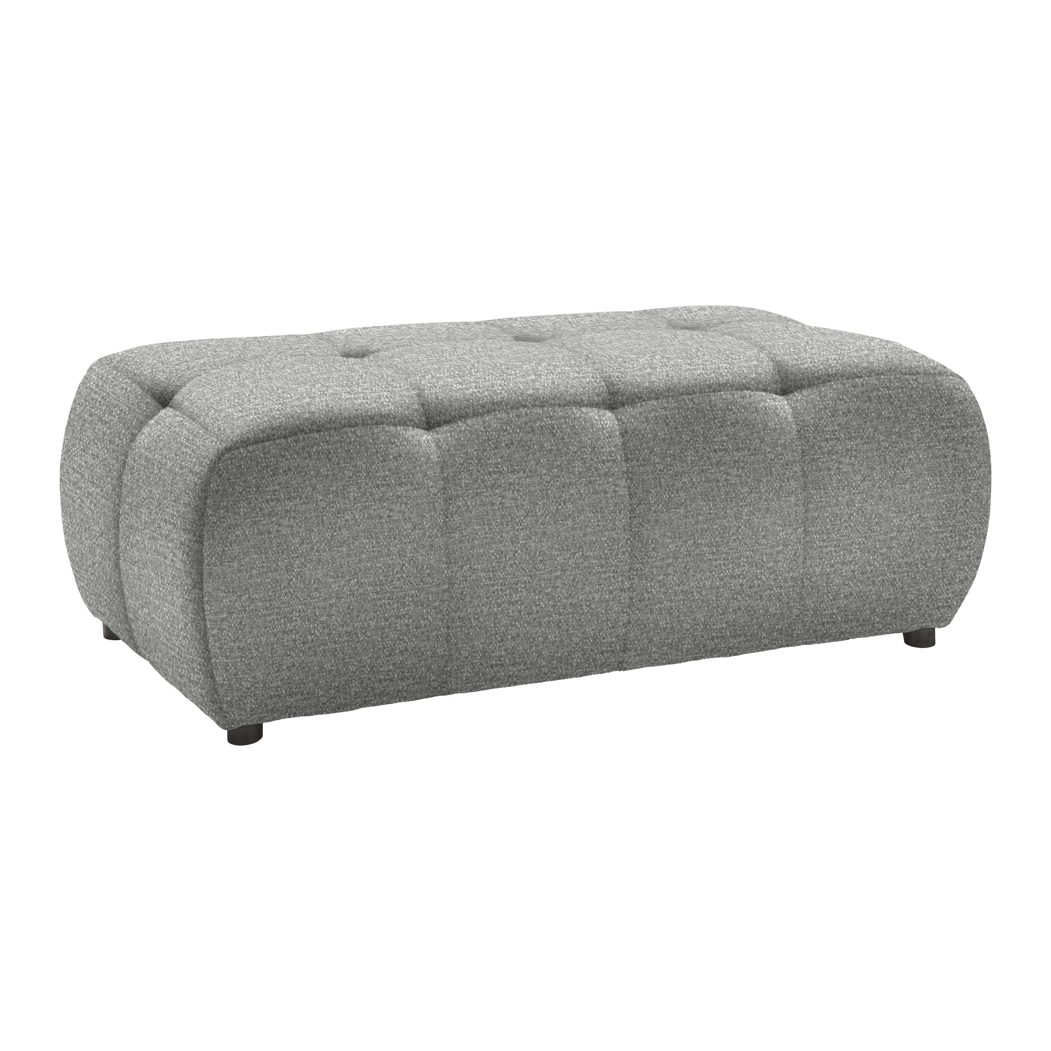 Tabure Sofi - svijetlo siva/crna, Moderno, tekstil (128/48/70cm) - Premium Living