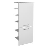 Fürdő Midiszekrény Filo Weiss - krómszínű/fehér, Modern, faalapú anyag (50/123/33cm)