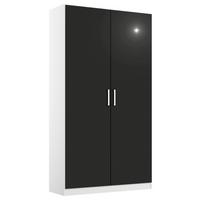 Ormar S Klasičnim Vratima Berlin - bijela/siva, Moderno, drvni materijal/plastika (91/197/54cm) - Modern Living