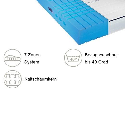 MATERAC Z ZIMNEJ PIANKI EMOTION S60 - biały, Basics, tkanina (100/200cm) - Novel