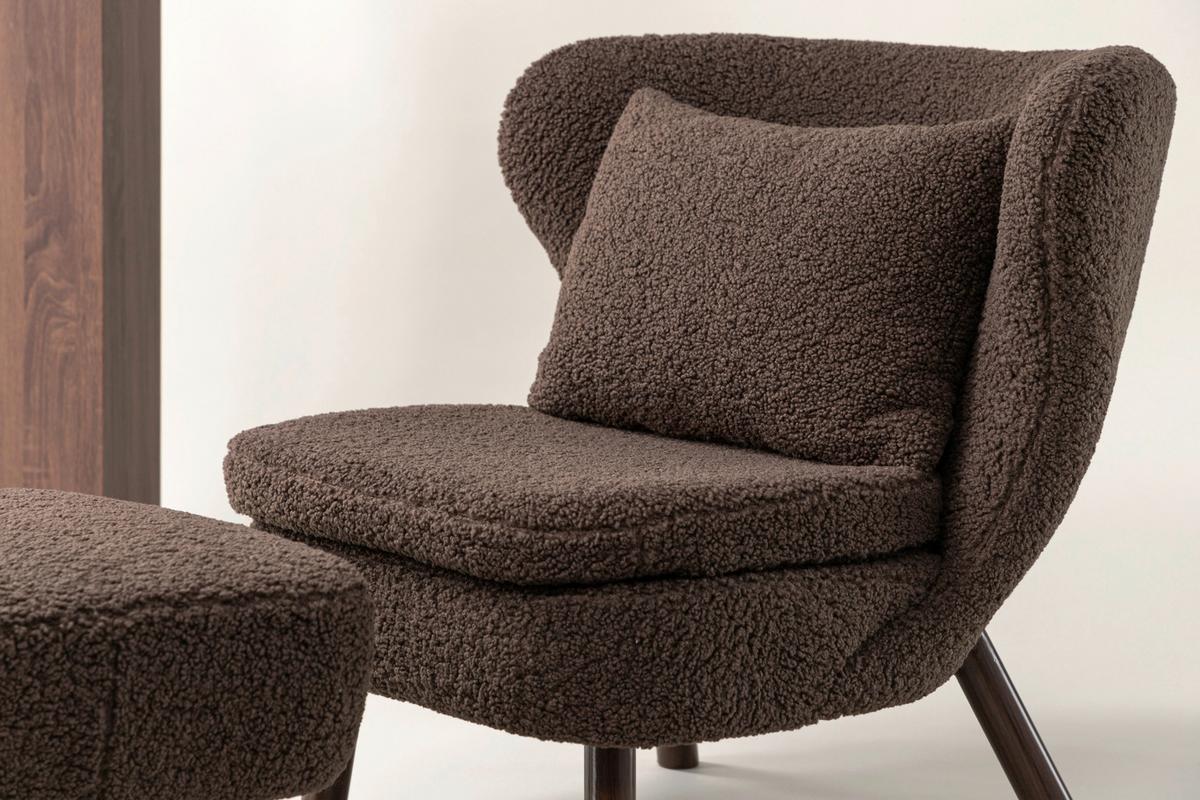 SESSELSET RYXÖ - Braun, Design, Textil/Metall (60,5/80/85cm) - Livetastic