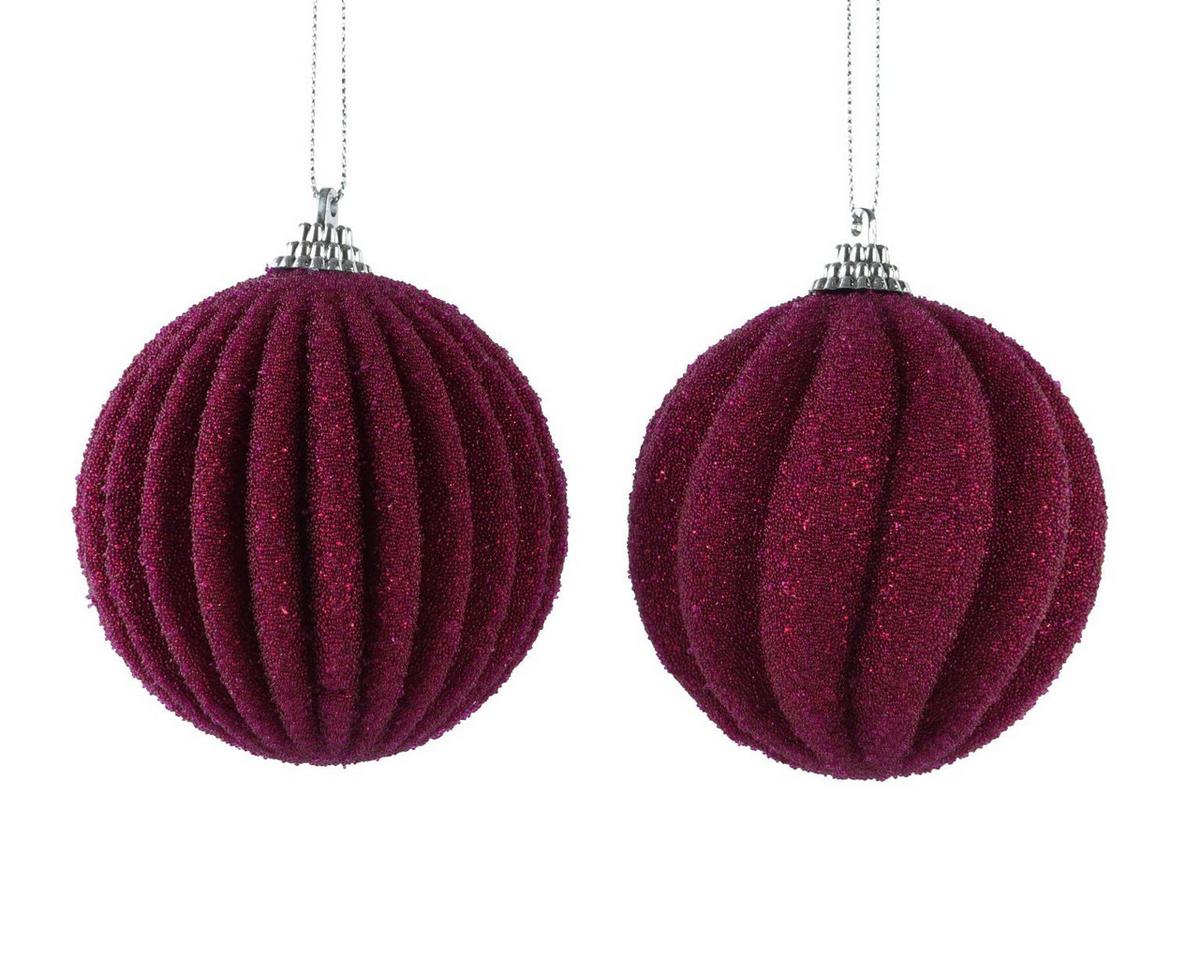 Glob de Crăciun cca. 8 cm Aster - lila, Basics, plastic (8cm)