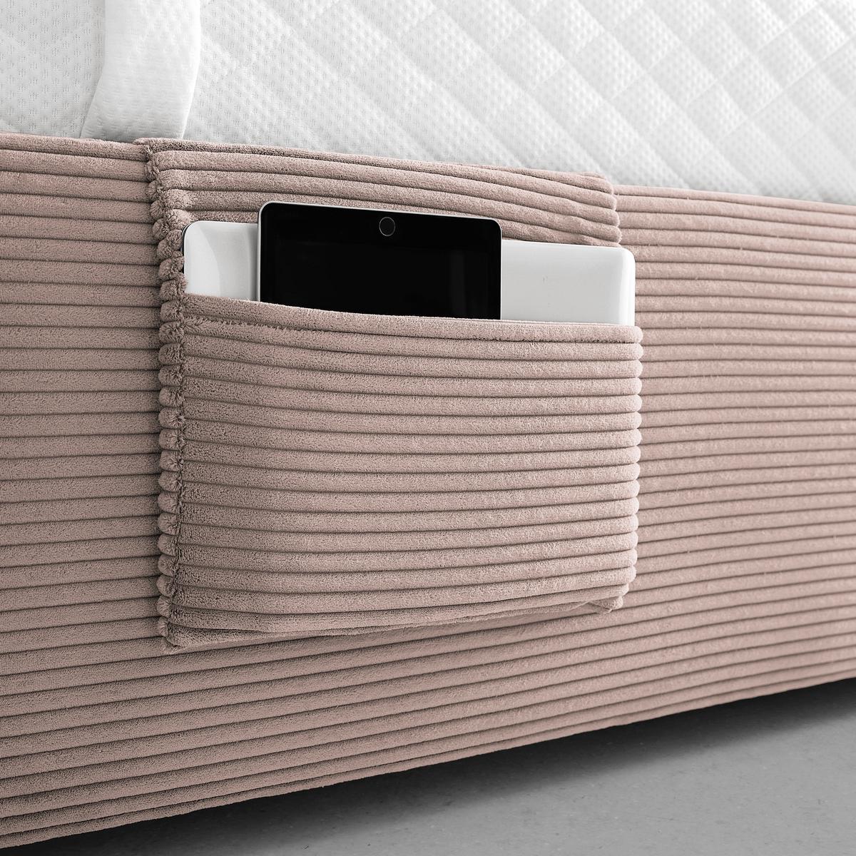 Bett Remi Pink ca. 90x200cm - Chromfarben/Pink, KONVENTIONELL, Holz/Kunststoff (90/200cm) - Mömax