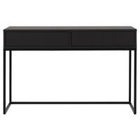 STÓŁ KONSOLA LIPP - czarny, Design, materiał drewnopochodny/metal (118/36/76cm)