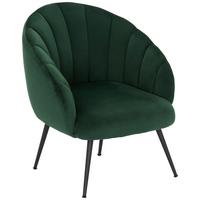 FOTEL KOKTAJLOWY KIRA - zielony/niebieski, Modern, metal/tkanina (67/80/78cm) - Livetastic