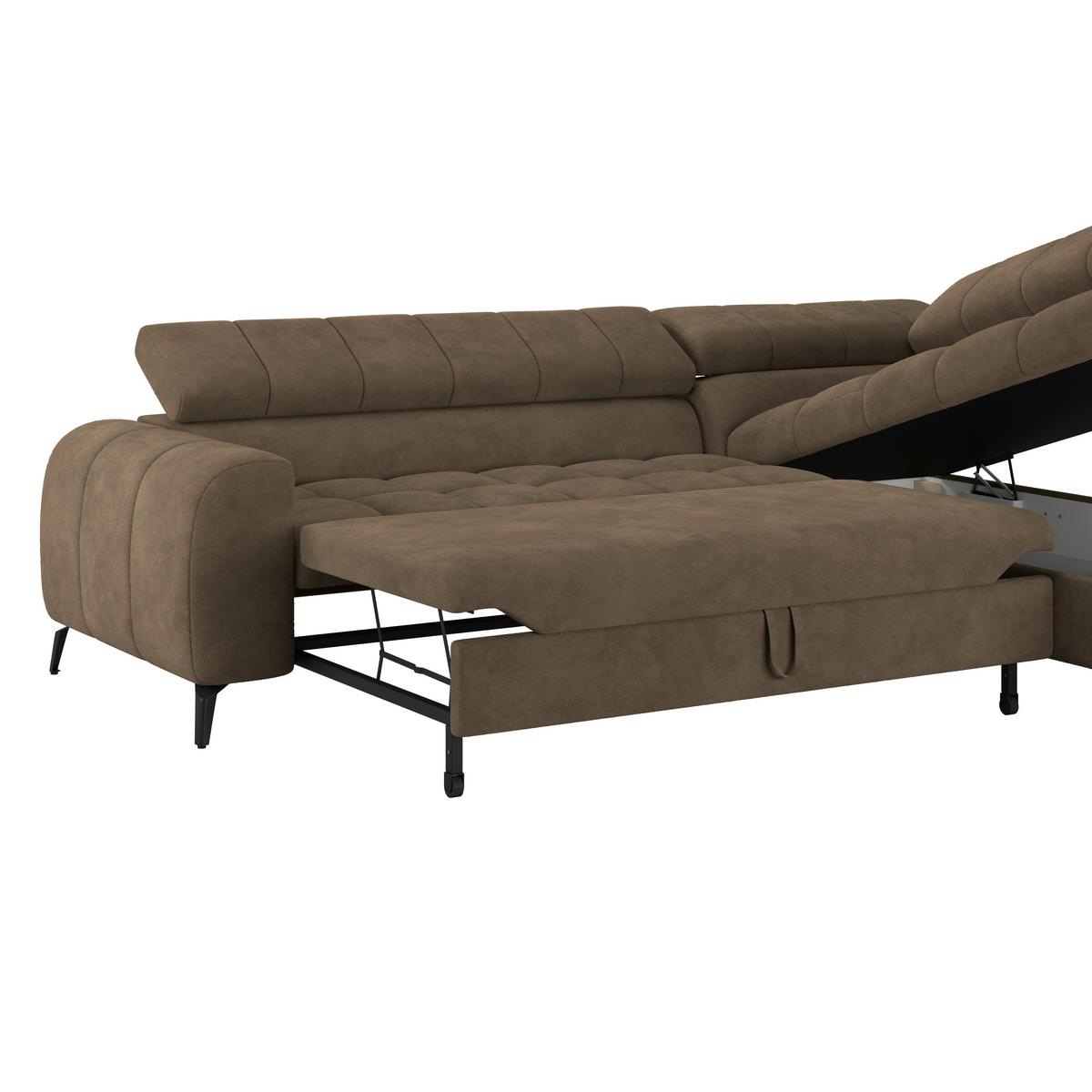 Coltar VOLF - maro/negru, Trend, plastic/textil (261/203cm) - Modern Living