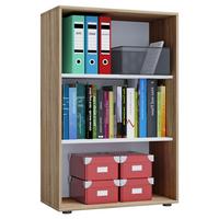 Pisarniški Regal Lona Xl, Hrast - črna/hrast sonoma, Basics, umetna masa/leseni material (70/105/37cm) - MID.YOU