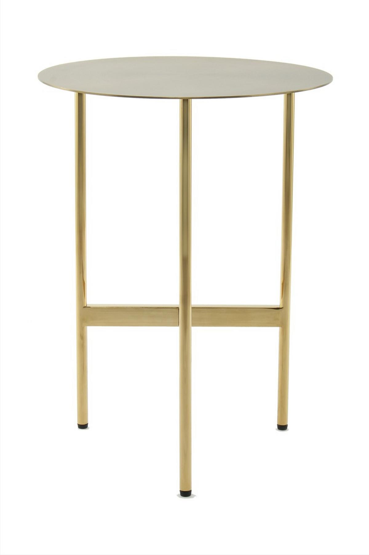 Beistelltisch Beistelltisch Pero 100 Gold - Goldfarben, Design, Metall (40/54/40cm) - Kayoom
