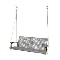 Hängebank Cuneo Grau ca. 120x79x57 cm - Grau/Akaziefarben, Basics, Holz/Kunststoff (120/79/57cm) - Gardenson