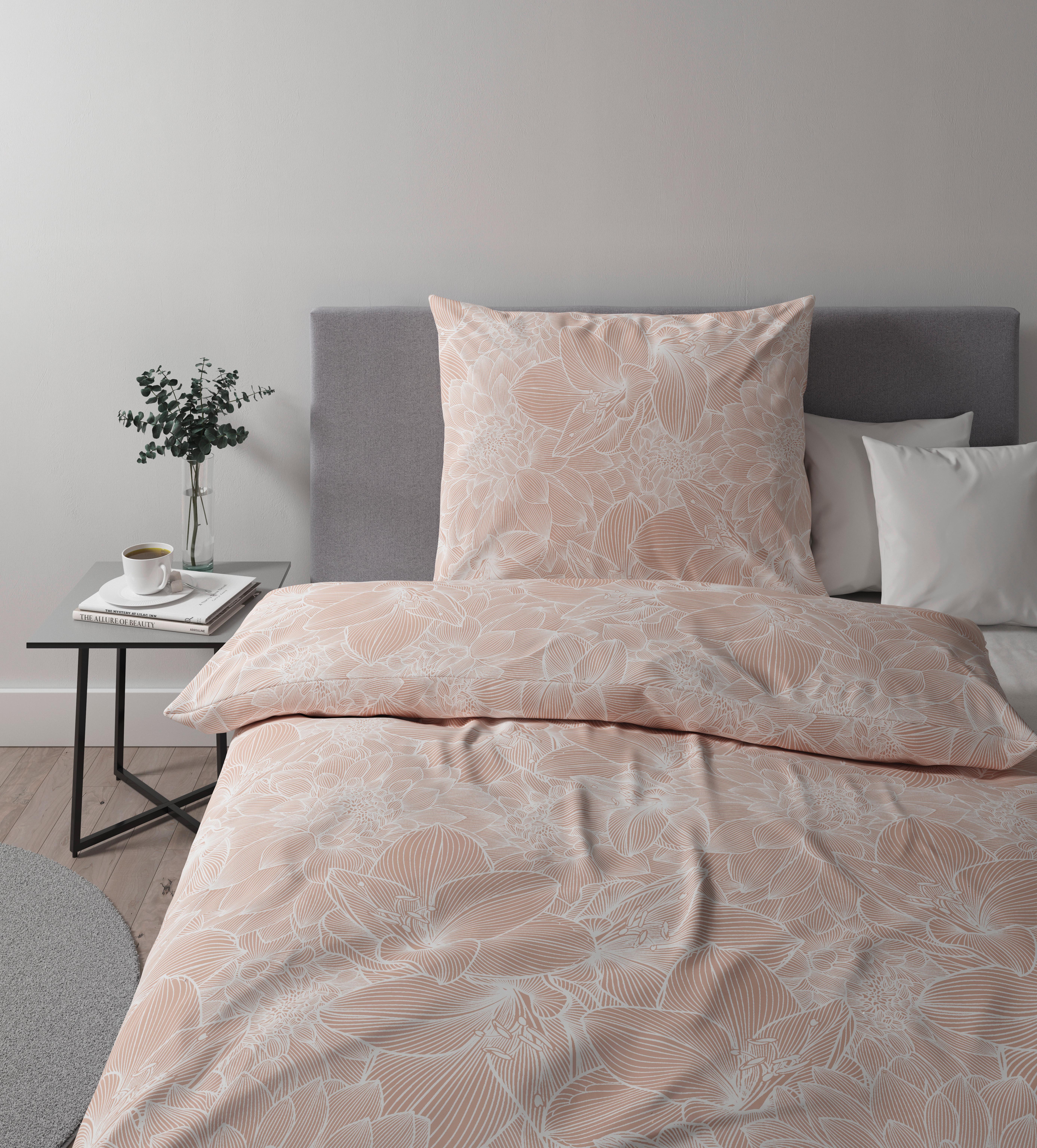 Lenjerie de pat Larissa - roz, Konventionell, textil (140/200cm) - Premium Living