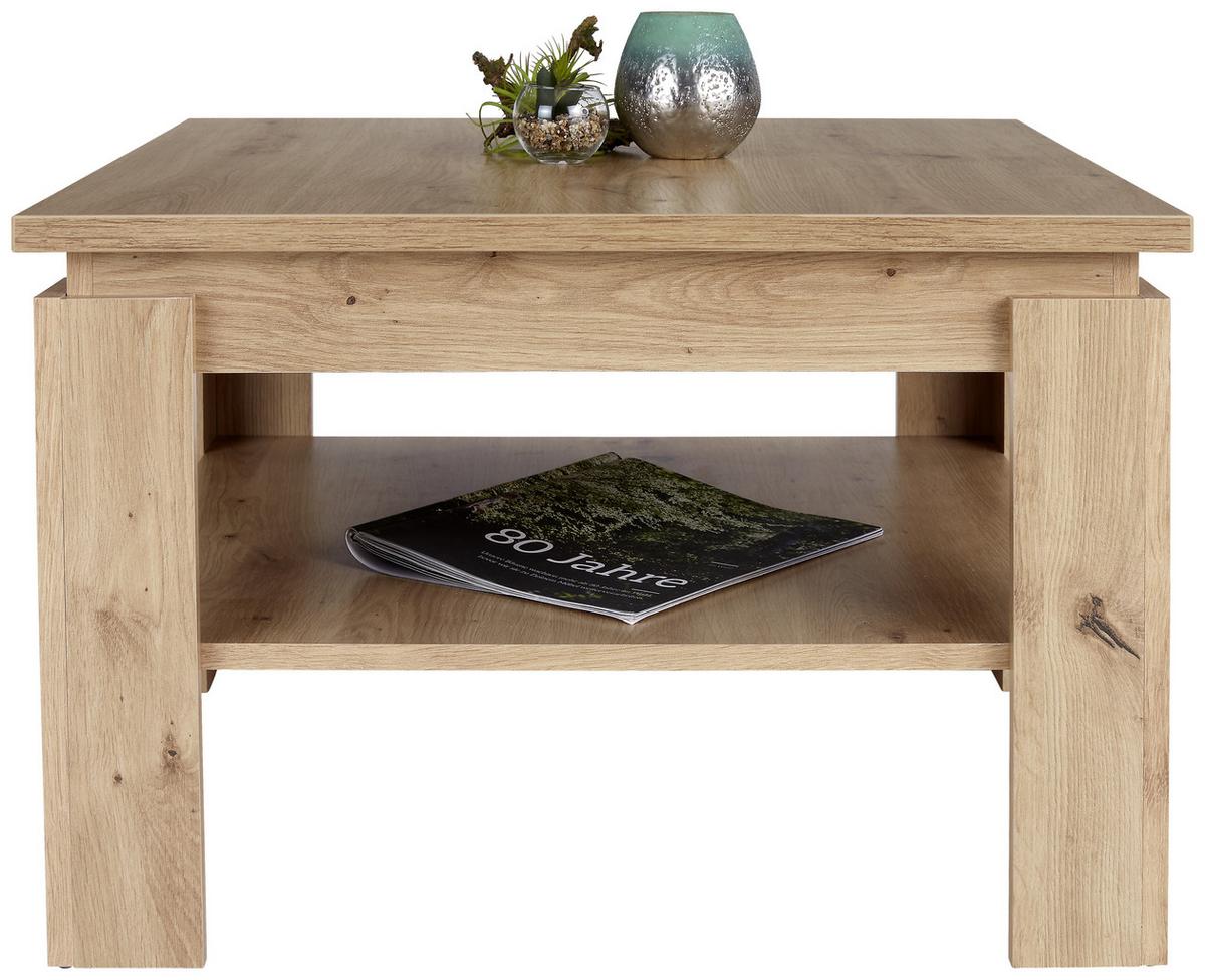 Klubska Miza Nizza 1 - barve hrasta/bela, Moderno, leseni material (70/45/70cm)