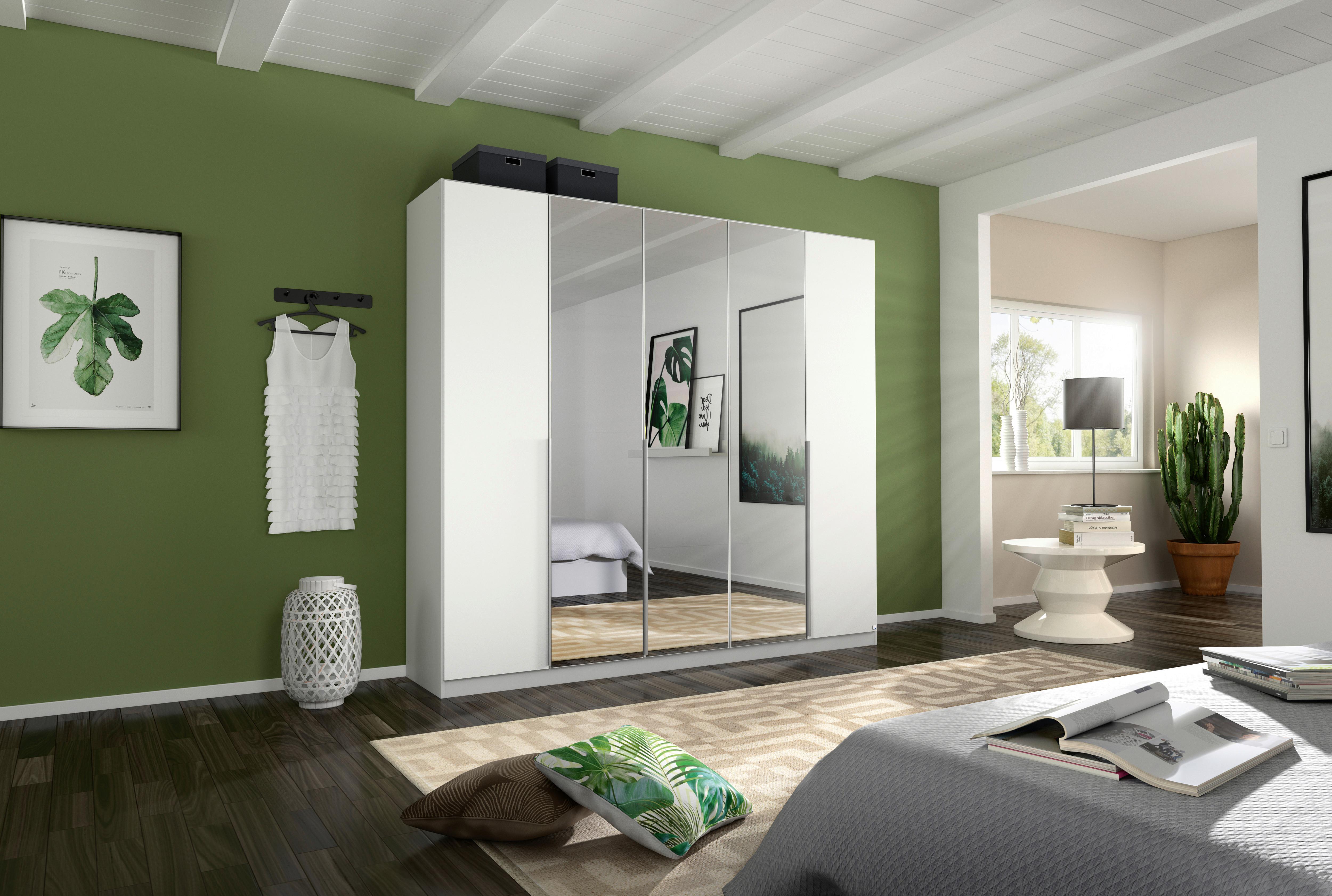 DULAP USI ROTATIVE ALABAMA - argintiu/alb, Modern, material pe bază de lemn (226/229/54cm) - Modern Living