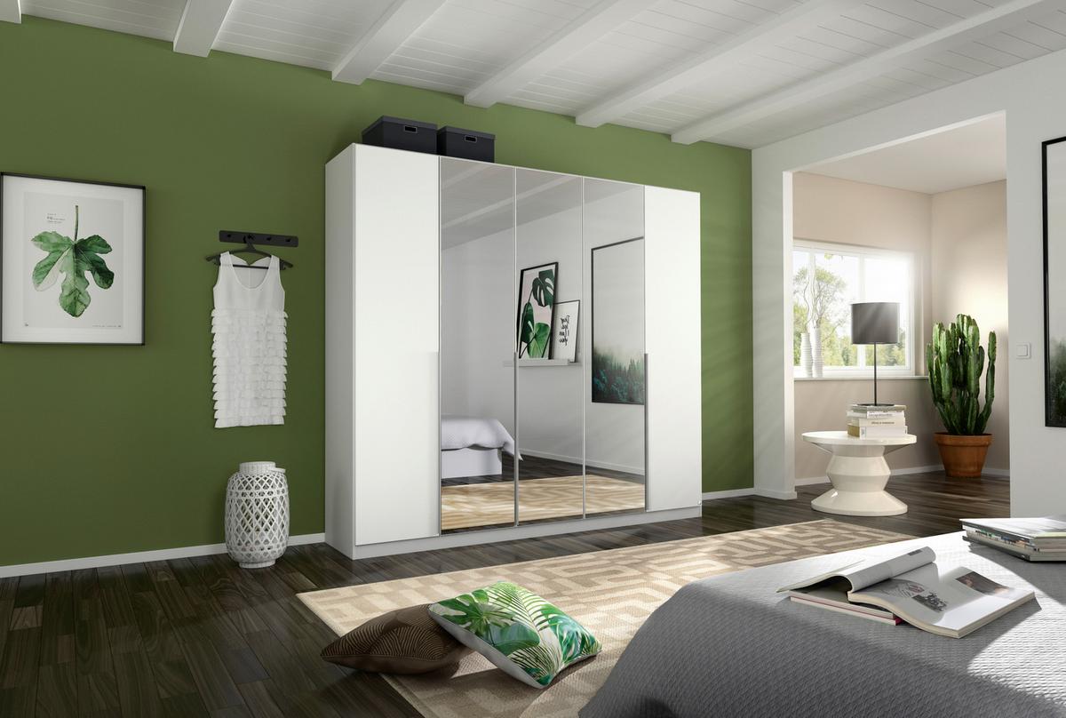 DULAP USI ROTATIVE ALABAMA - argintiu/alb, Modern, material pe bază de lemn (226/229/54cm) - Modern Living